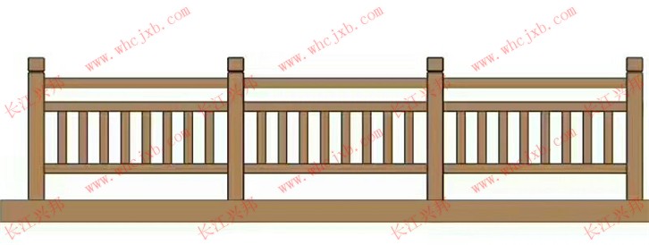 仿木紋圍欄模具